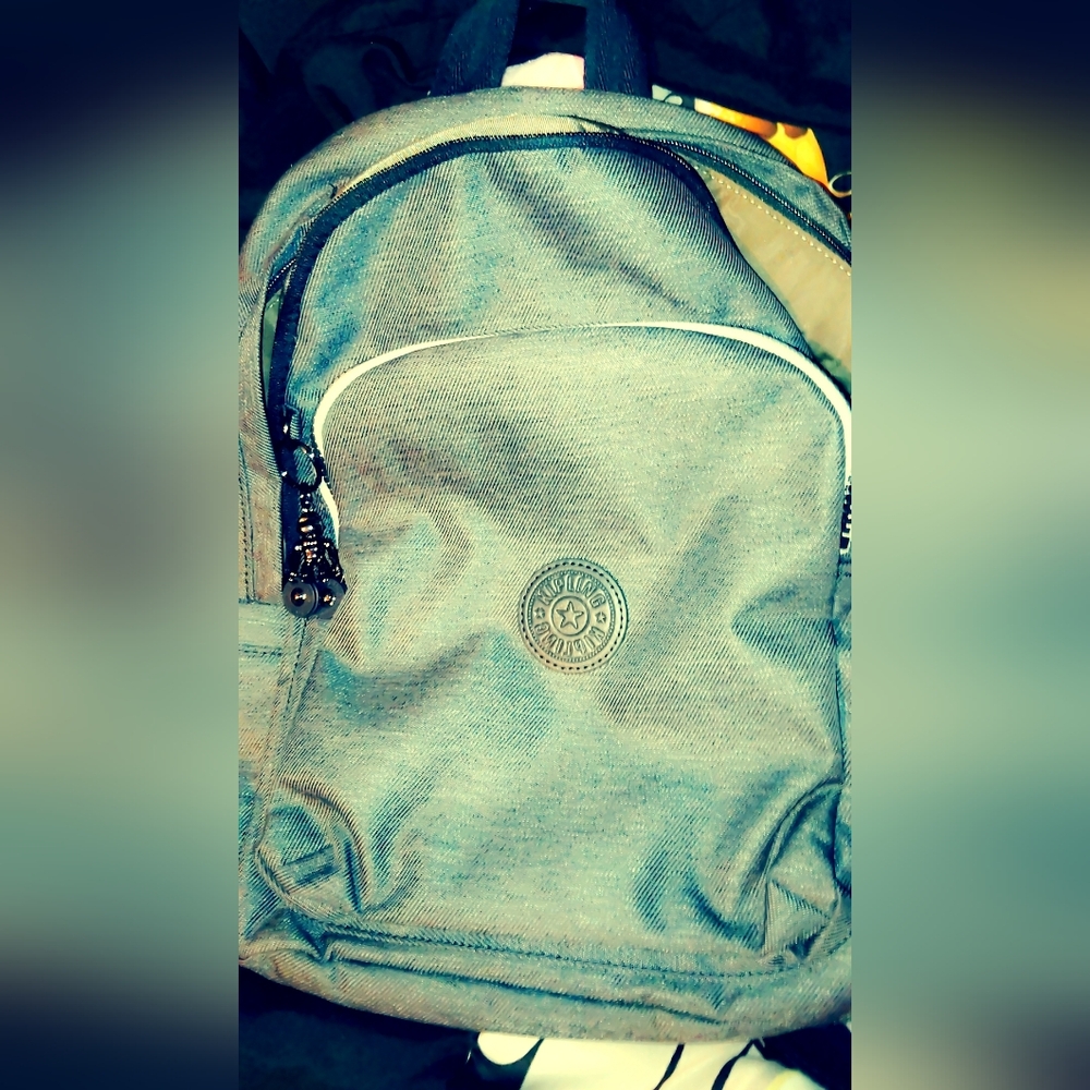 Kipling backpack(Blue  jean looking in color)